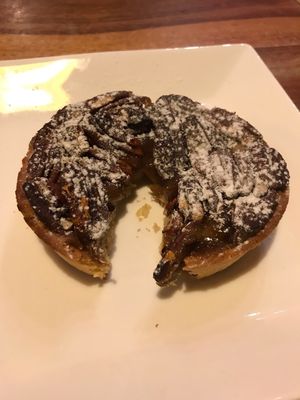 Vegan pecan pie at Caffe Yaffo in Tel Aviv