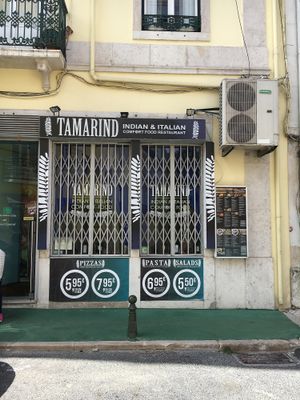 Outside  at Tamarind in Lisbon