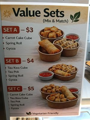 Set items at Snack Bites in Singapore