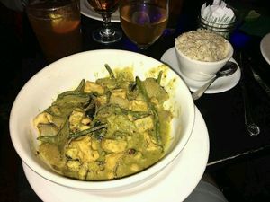 Hatch Chili Curry with Tofu at Eloise in El Paso