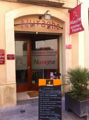 Front door at Nuraghe in Vilanova I La Geltru