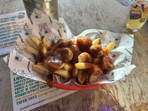 Currywurstt  at Beelzebab in Brighton