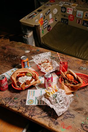 An array of what's on offer... at Beelzebab in Brighton