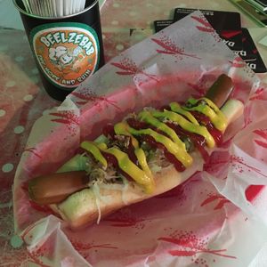 Krautwerk dog at Beelzebab in Brighton