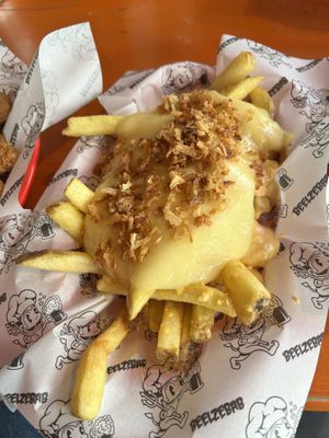 Loaded fries  at Beelzebab in Brighton