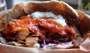 Seitan Kebab  at Beelzebab in Brighton