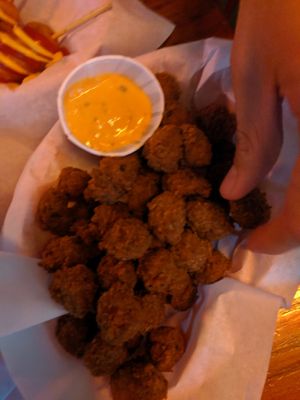 Chicken poppers at Beelzebab in Brighton