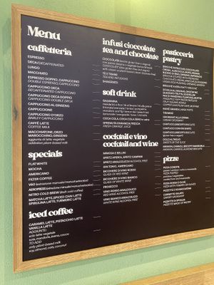 Next part of the menu   at My Bakery & Bistrot Firenze in Florence
