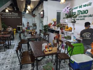 Inside at Madam Thao Vegan Restaurant in Da Nang