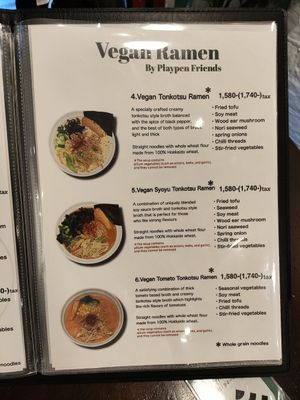  at Vegan Friendly Ramen by Playpen Friends in Osaka