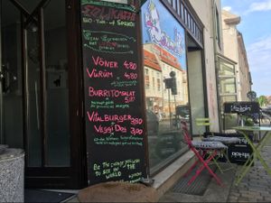 outside at BommelZ in Greifswald