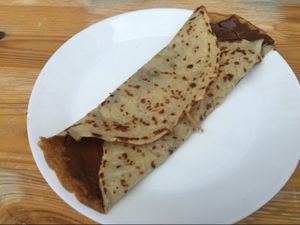 vegan chocolate crepe at BommelZ in Greifswald