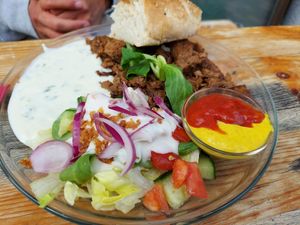 Gyros Teller at BommelZ in Greifswald
