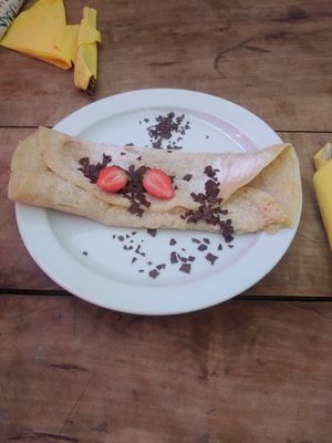 Crêpe with cinnamon and sugar. at BommelZ in Greifswald