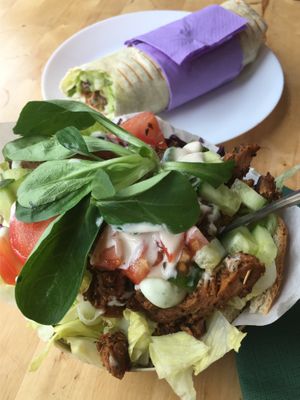 Huge Vegan Döner Kebab at BommelZ in Greifswald