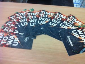 Literature at Bruno's Vegan Concept in Zagreb