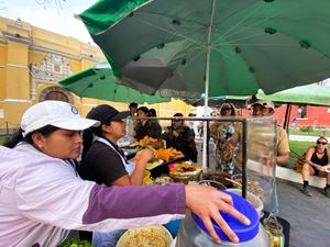 Experiencing local vegan street food in Antigua at Unruly Travel Group Trips - Asheville in Asheville