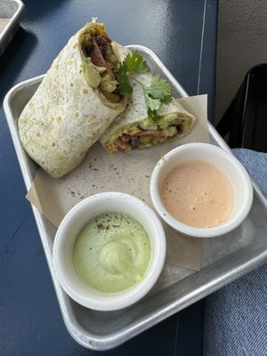 Vegan breakfast burrito  at EAT Marketplace in Temecula