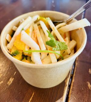 Jicama salad   at EAT Marketplace in Temecula