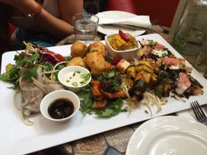 tasting plate for 2! amazing at Vegilicious in St Kilda