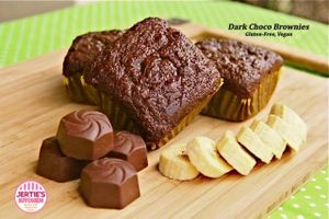 Dark Choco Brownies (Gluten-Free, Vegan) at Jertie's Kitchen in Metro Manila