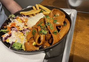 Döner plate  at CRUNCHY KEBAB in Cologne