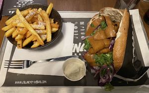 Vegan döner kebab menu  at CRUNCHY KEBAB in Cologne