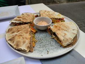 Quesadilla at Restaurante Oslo in Valencia