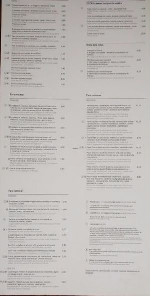 Menu on display outside Oslo Restaurant at Restaurante Oslo in Valencia