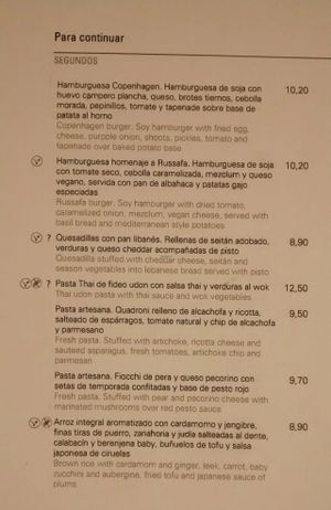 Main courses at Restaurante Oslo in Valencia