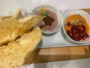 Duo of dips   at Restaurante Oslo in Valencia
