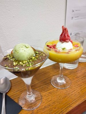 desserts at Restaurante Oslo in Valencia