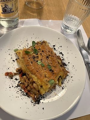 Shepherds pie at Restaurante Oslo in Valencia