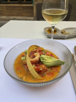 Ceviche de vegetales   at Restaurante Oslo in Valencia