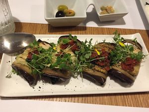 Aubergine Rolls  at Restaurante Oslo in Valencia