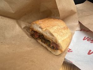 Kokorec  at Vega Vegan Büfe in Istanbul
