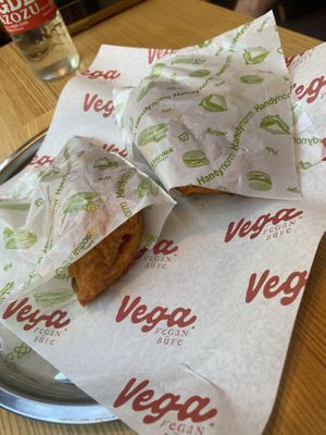 Wet burger  at Vega Vegan Büfe in Istanbul