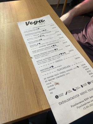 Menü  at Vega Vegan Büfe in Istanbul