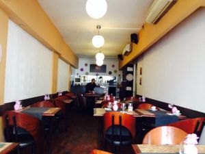 inside at Be Happy Bar in Lisbon