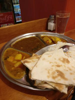 vegan thali at Om Vegetarian - Capitol Arcade in Melbourne