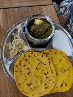 Saag at Om Vegetarian - Capitol Arcade in Melbourne