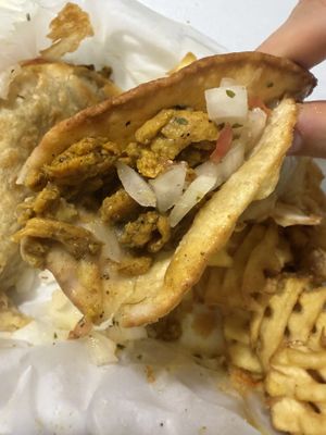 Close up  at Big Fat Vegan in Atlanta