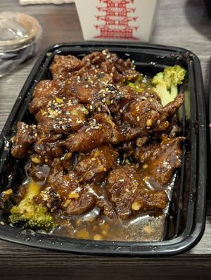 Vegan Sesame Chicken at Fire Wok in Windsor Locks