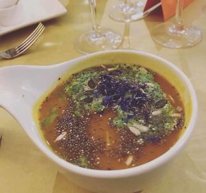 Hot soup at De Preuverie in Hasselt