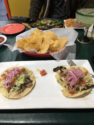 Portobello mushroom tortillas, veggie fajitas   at Jose's Cantina in St Ignace