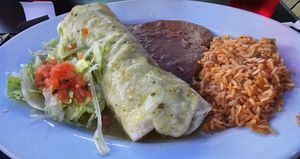 Vegan Portobello enchilada at Jose's Cantina in St Ignace