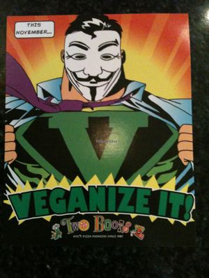 "Veganize It" Two Boots NYC -
photo by ecoRDN ecoRDN.com at Two Boots Pizza in New York City