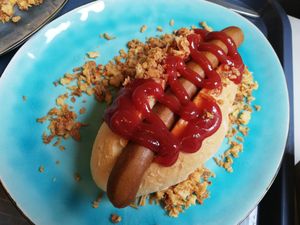 Hot-dog at VegaVerso in Leuven