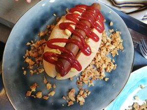 Hotdog at VegaVerso in Leuven