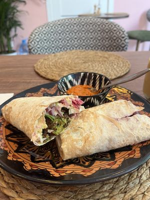 Falafel Wrap  at Samarkind Cafe in Samarkand